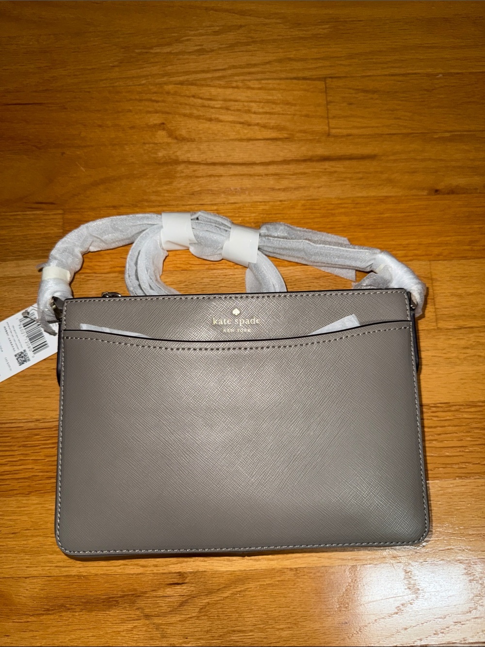 NWT Kate Spade Rory Saffiano Leather Crossbody Bag - Thundercloud Grey